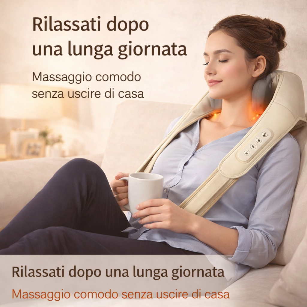 Relixo™ - Massaggiatore Cervicale 4D con Calore