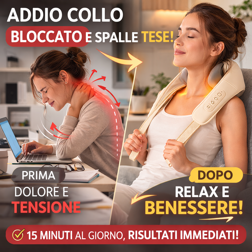 Relixo™ - Massaggiatore Cervicale 4D con Calore